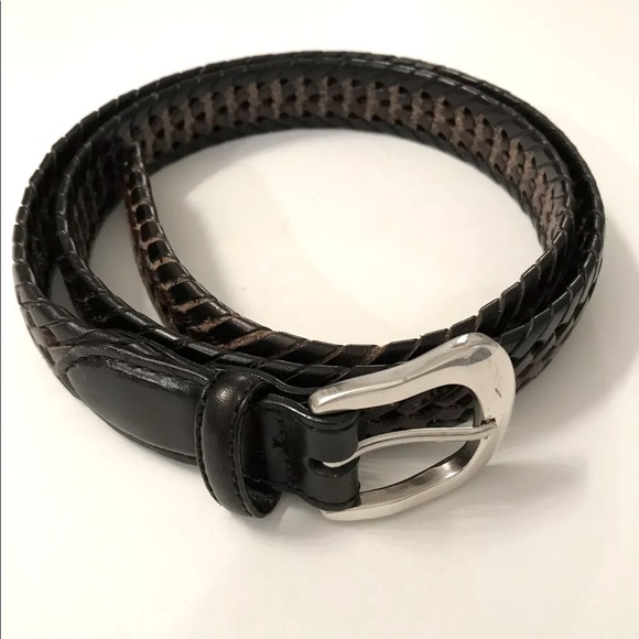 Brighton Other - Brighton Belt Men's Brown Leather Braided Belt 40